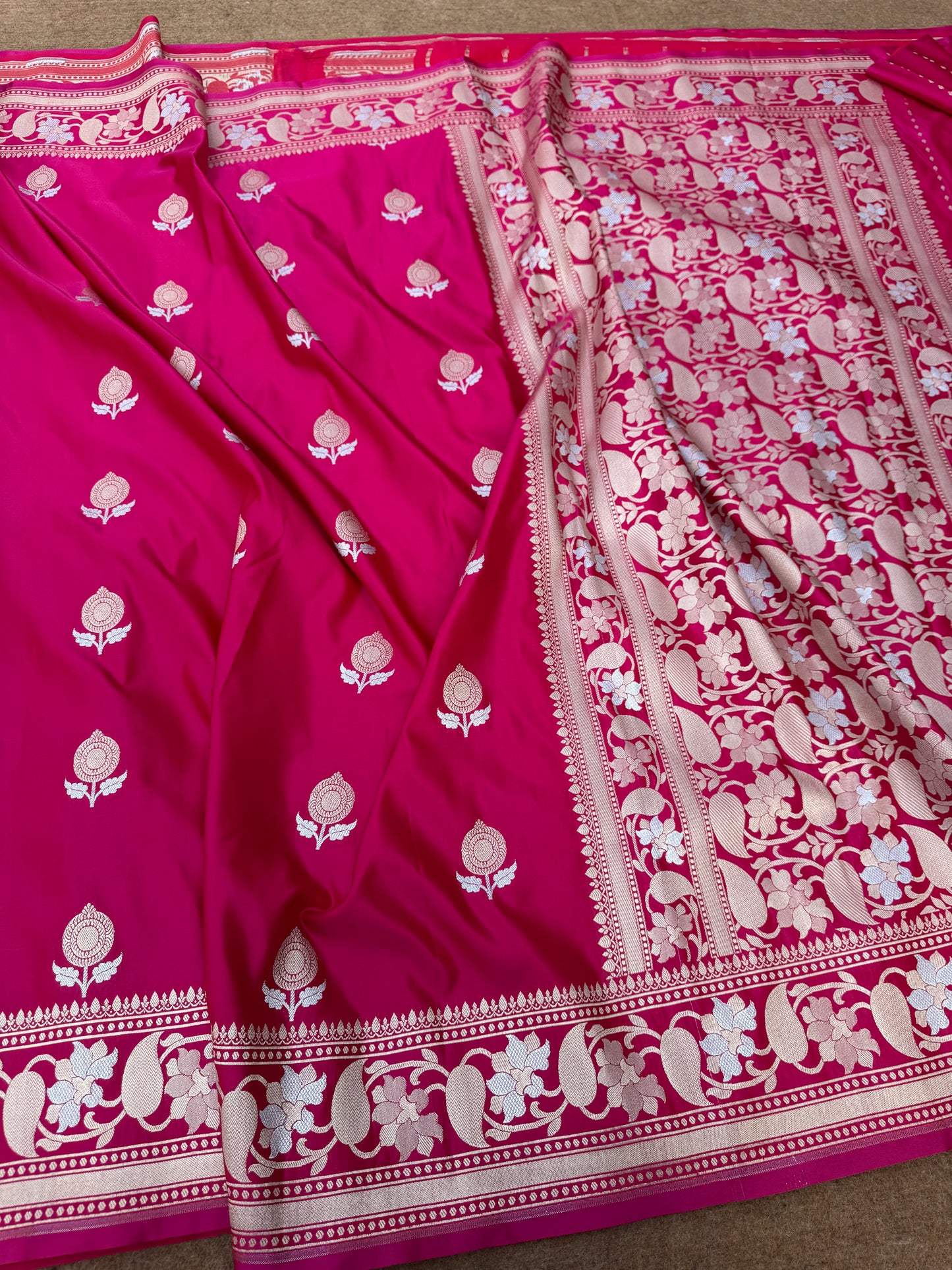 Banarasi mashru katan silk saree - Mk115