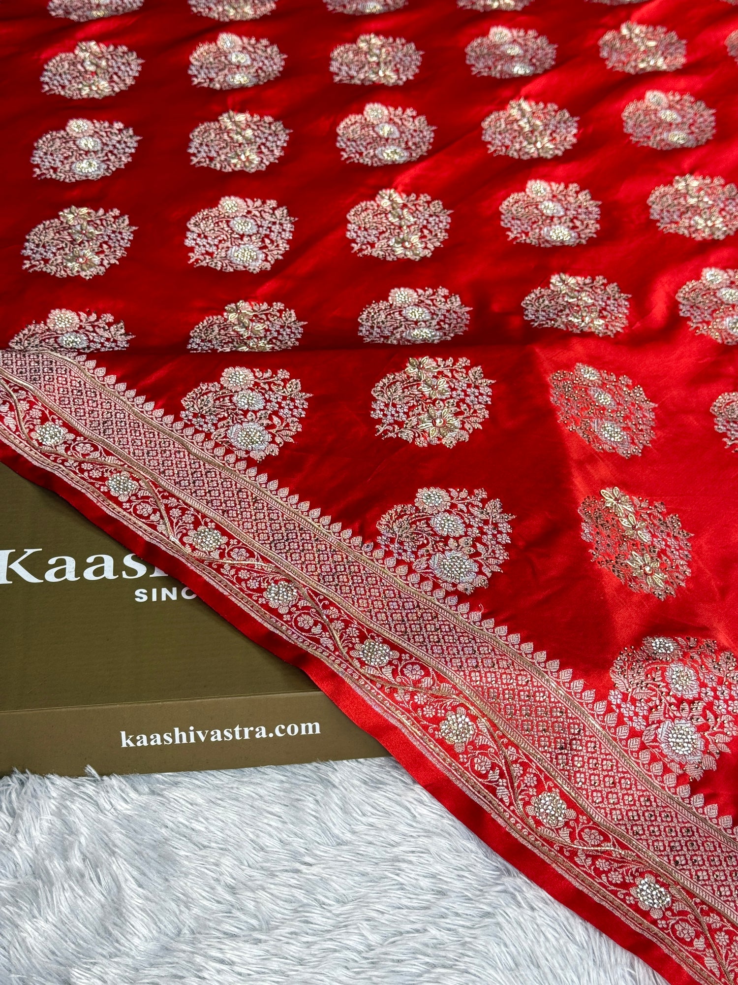 Bridal premium Banarasi Mashru katan silk saree