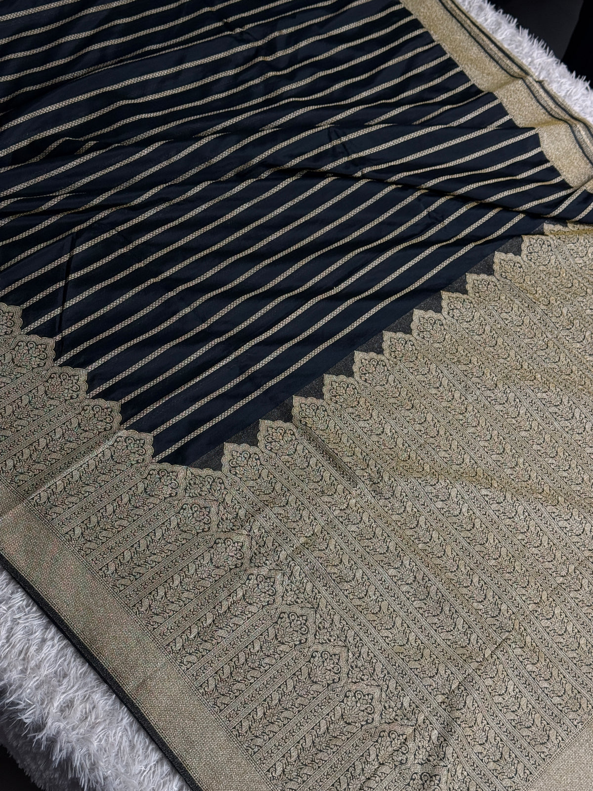 Banarasi crepe georgette silk saree CG101