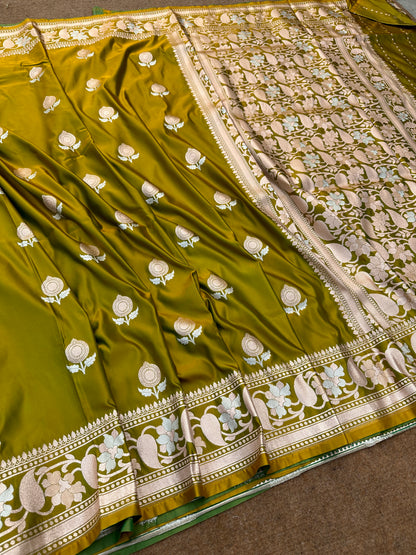 Banarasi mashru katan silk saree - Mk115