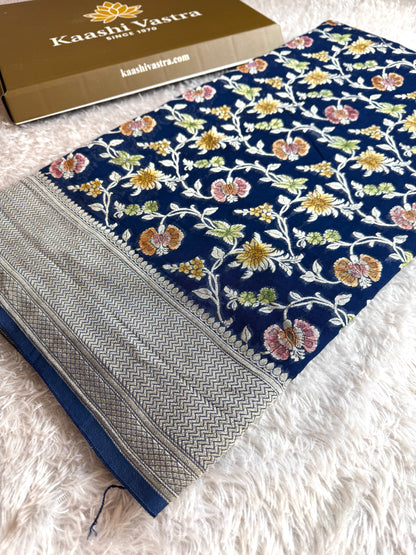 Premium Banarasi pure viscos georgette silk saree BPV101