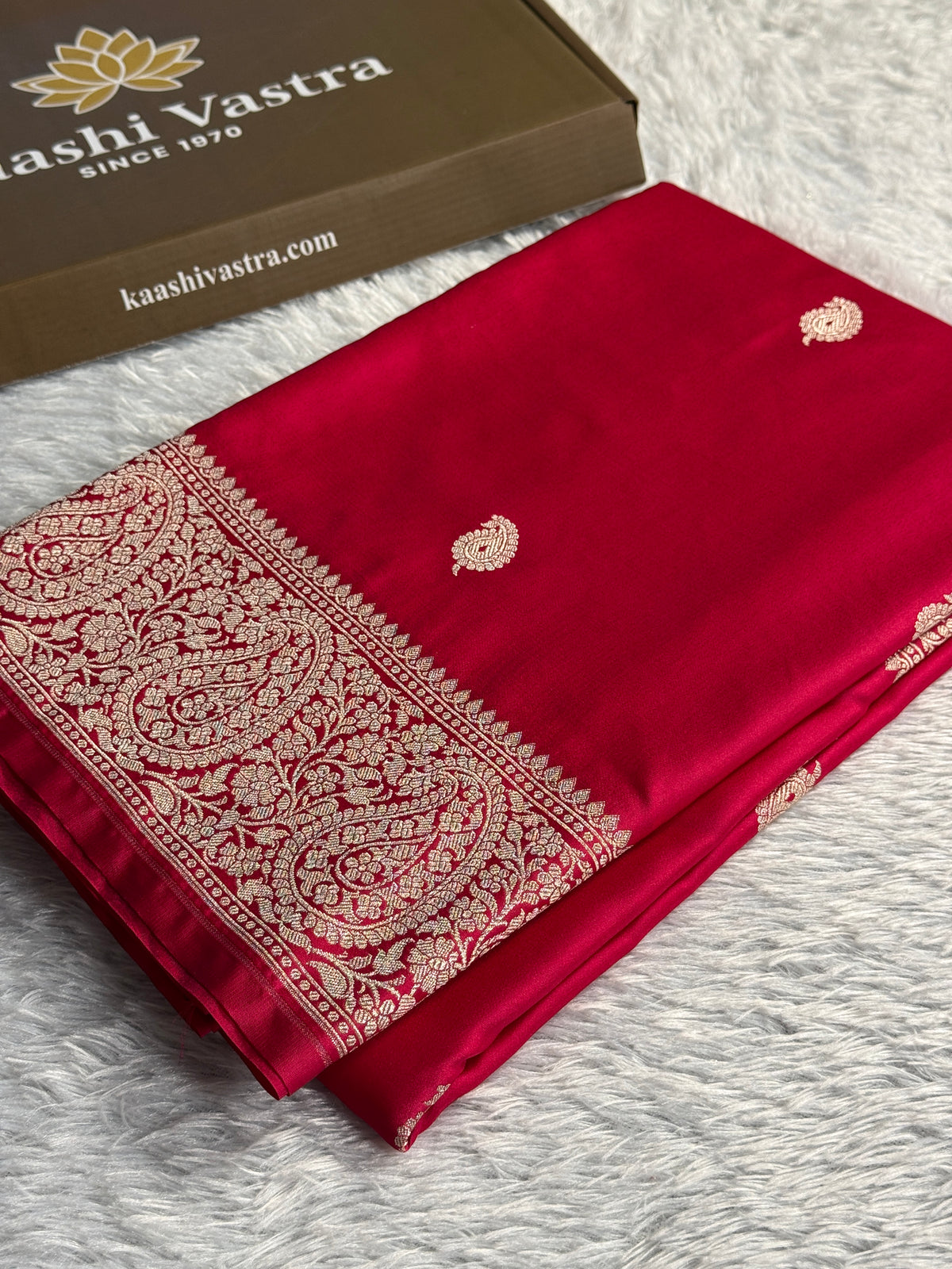Hot pink colour premium Banarasi Mashru katan silk saree MK309