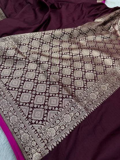 Premium Banarasi Mashru katan silk saree MK185