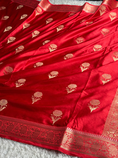 Premium Banarasi Mashru katan silk saree MK289