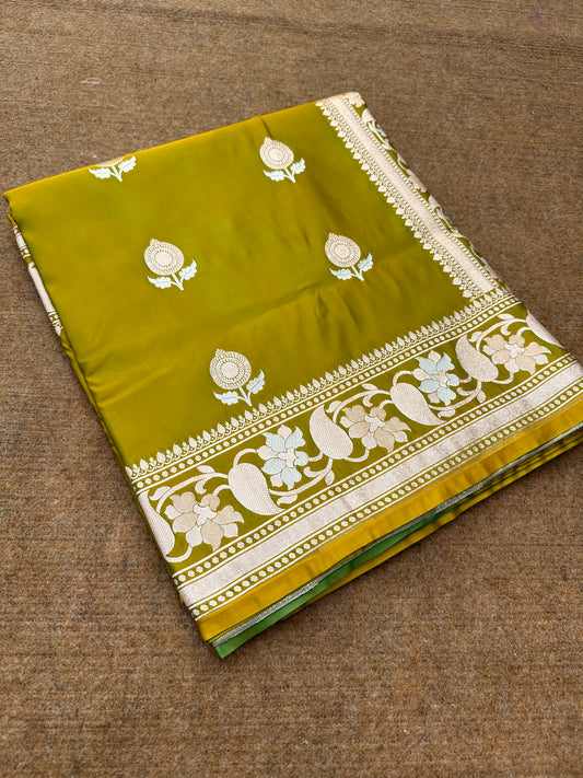 Banarasi mashru katan silk saree - Mk115