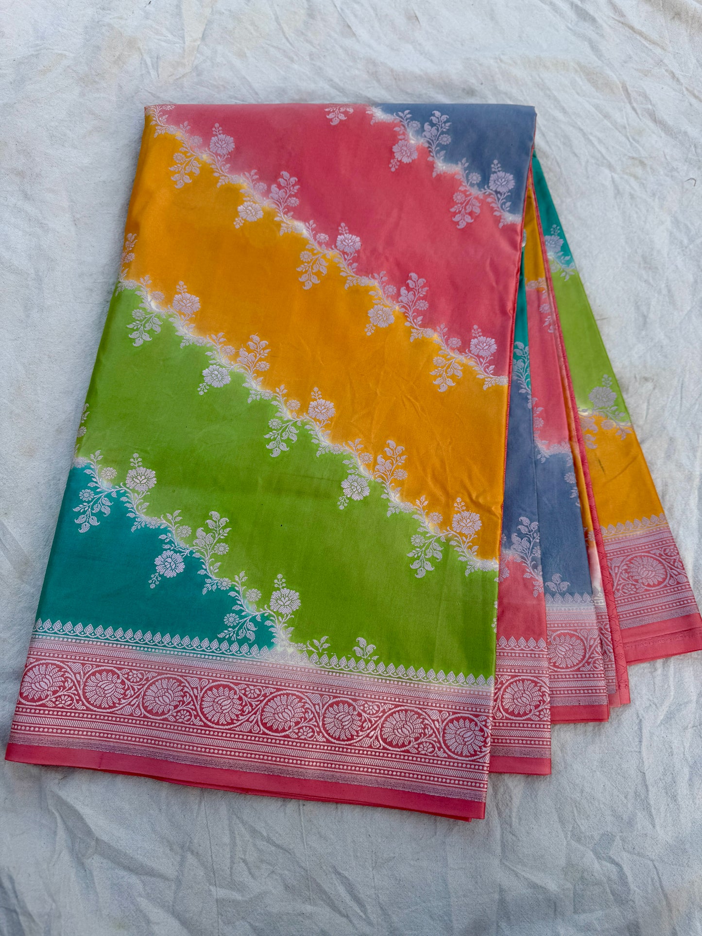 Mashru satin silk saree MS113