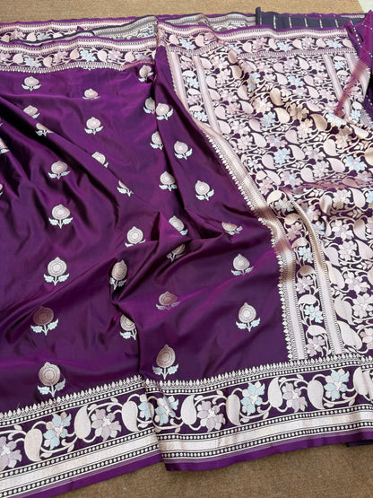 Banarasi mashru katan silk saree - Mk115