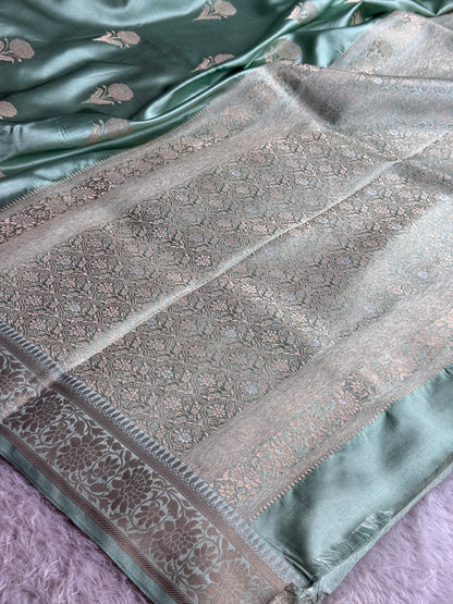 Premium Banarasi Mashru katan silk saree MK289