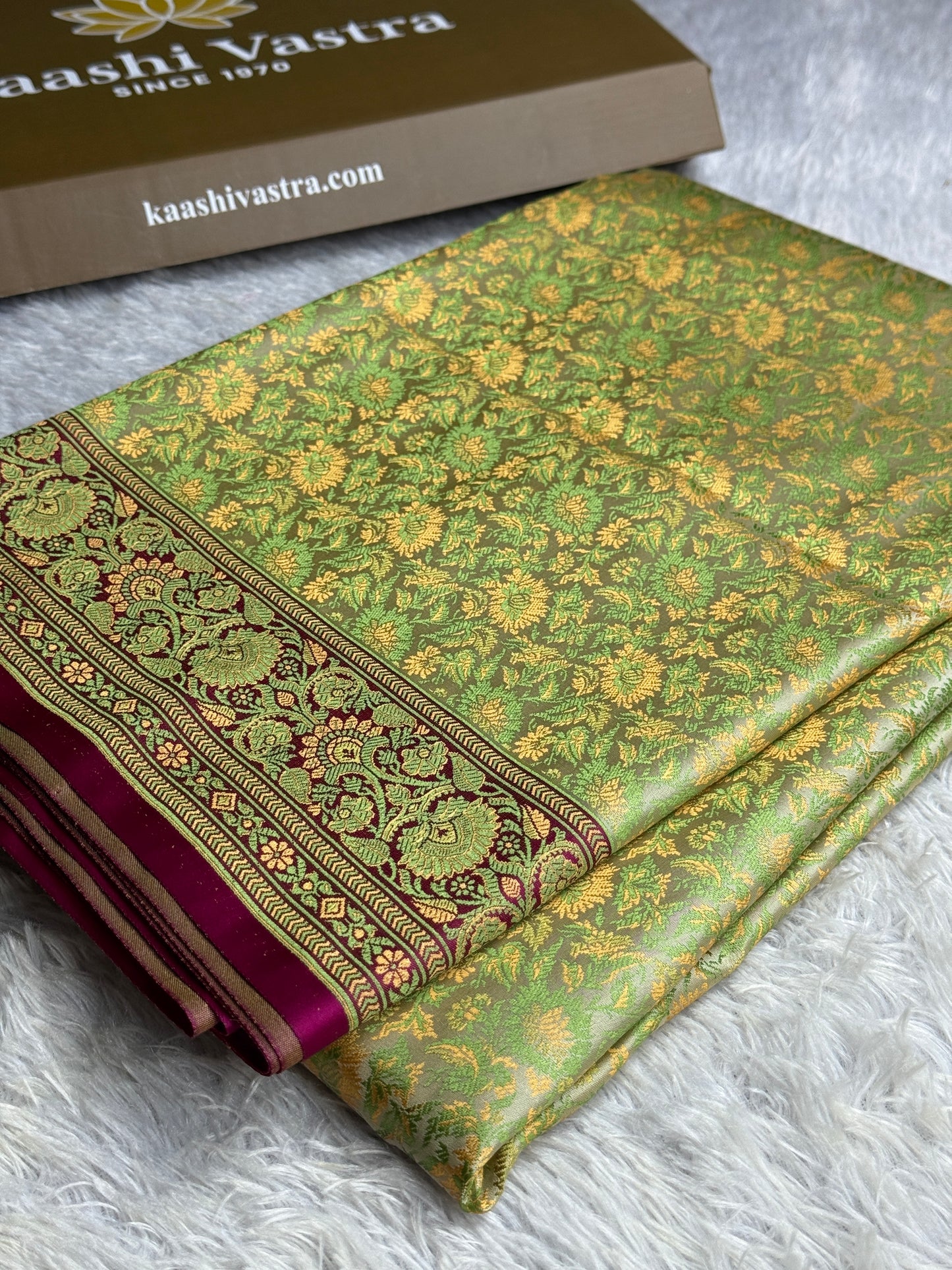 Pista color premium Banarasi katan jamawar tanchui silk saree JKT101