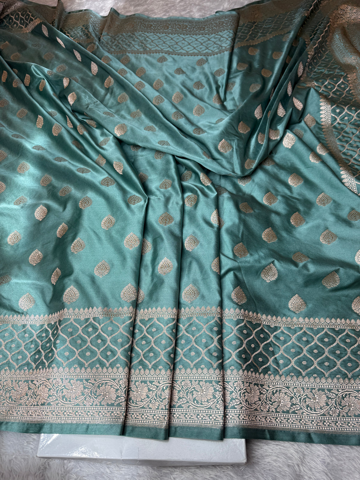 Premium Banarasi Mashru Katan silk saree MK157