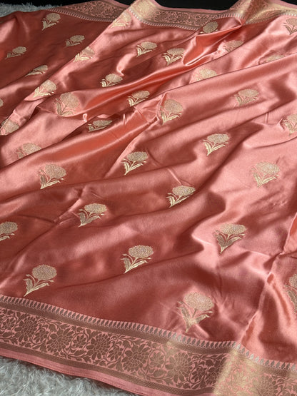 Premium Banarasi Mashru katan silk saree MK289