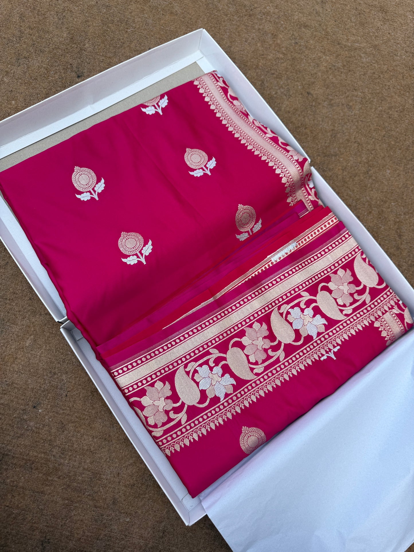 Banarasi mashru katan silk saree - Mk115