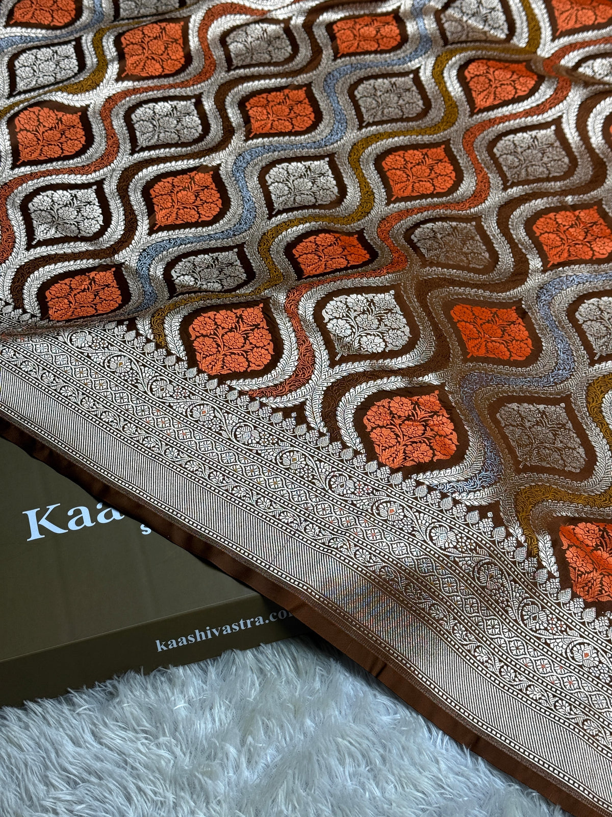 Premium Banarasi tilfi Mashru katan silk saree MK206