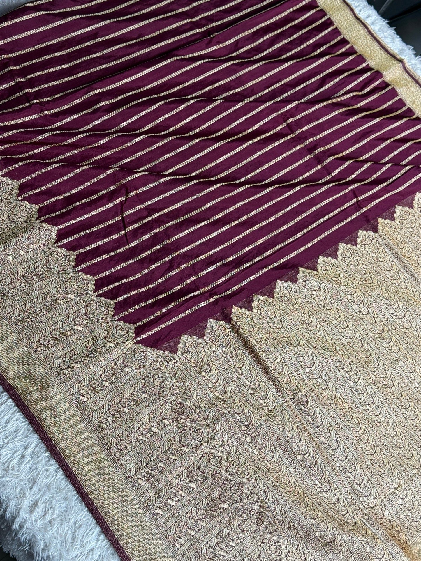 Banarasi crepe georgette silk saree CG101