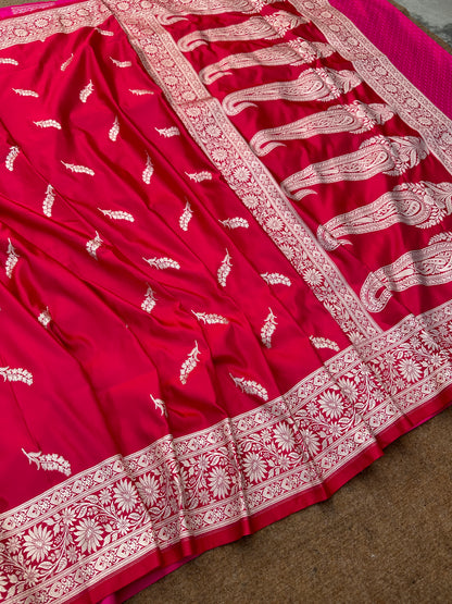Banarasi mashru katan silk saree.   Mk113