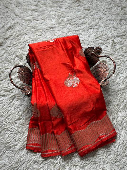 Banarasi Mashru satin silk saree MS116