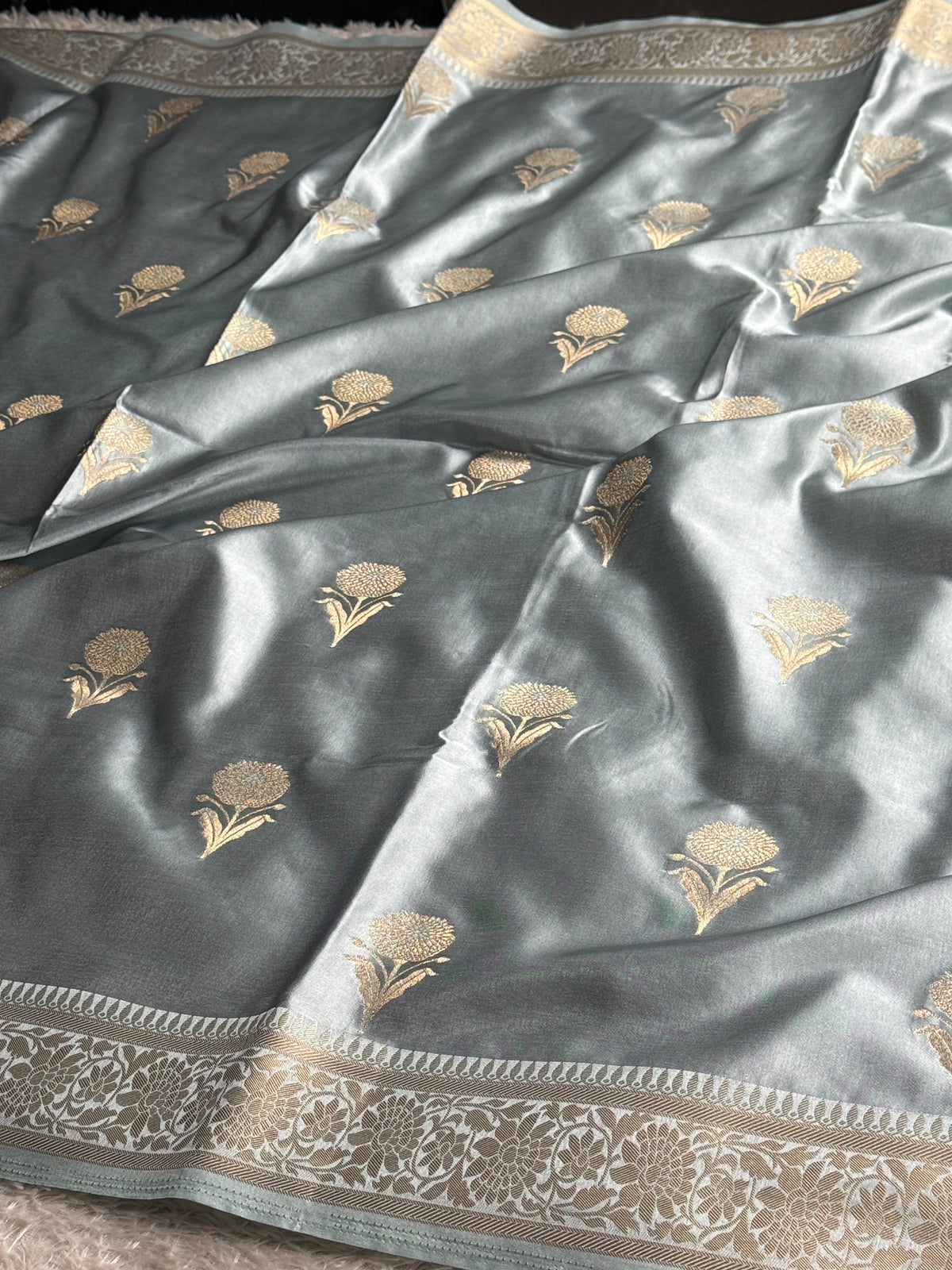 Premium Banarasi Mashru katan silk saree MK289