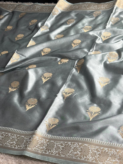 Premium Banarasi Mashru katan silk saree MK289