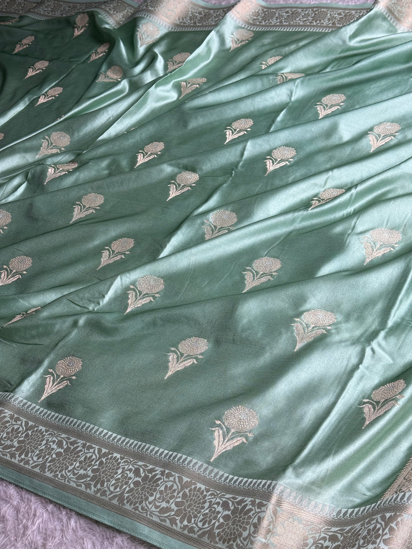 Premium Banarasi Mashru katan silk saree MK289