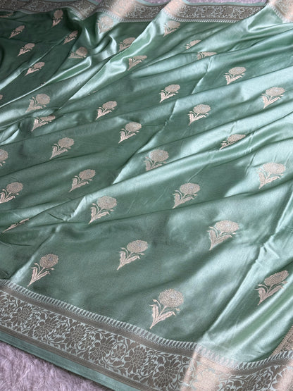 Premium Banarasi Mashru katan silk saree MK289