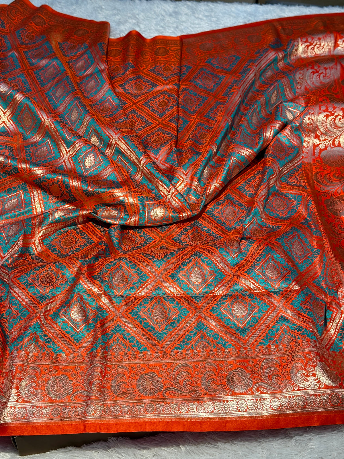 Premium Banarasi Mashru katan silk saree MK209
