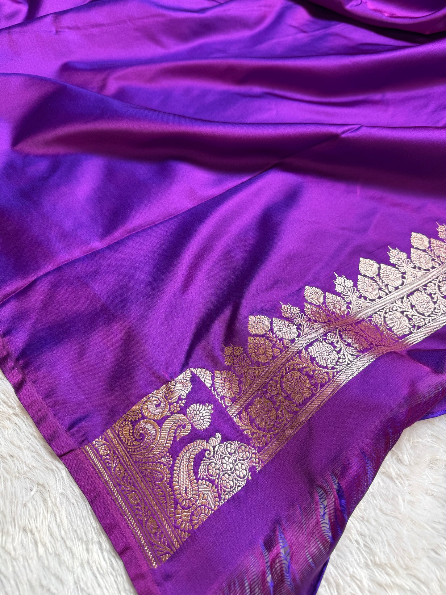 Baigni premium Banarasi Mashru katan silk saree MK224