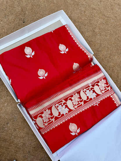 Banarasi mashru katan silk saree - Mk115