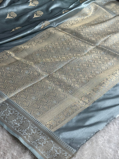 Premium Banarasi Mashru katan silk saree MK289