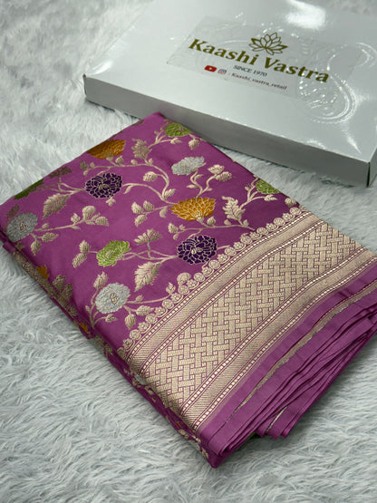 Premium Banarasi tilfi Mashru katan silk saree MK194