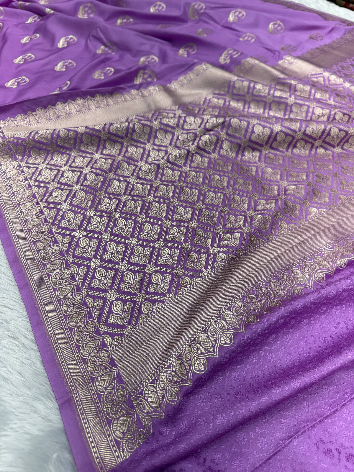 Premium Banarasi Mashru katan silk saree MK196