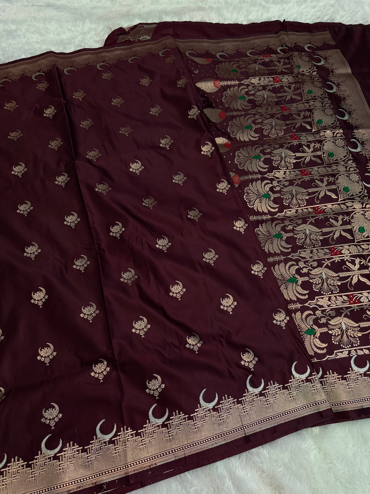 Banarasi mashru katan silk saree MK149