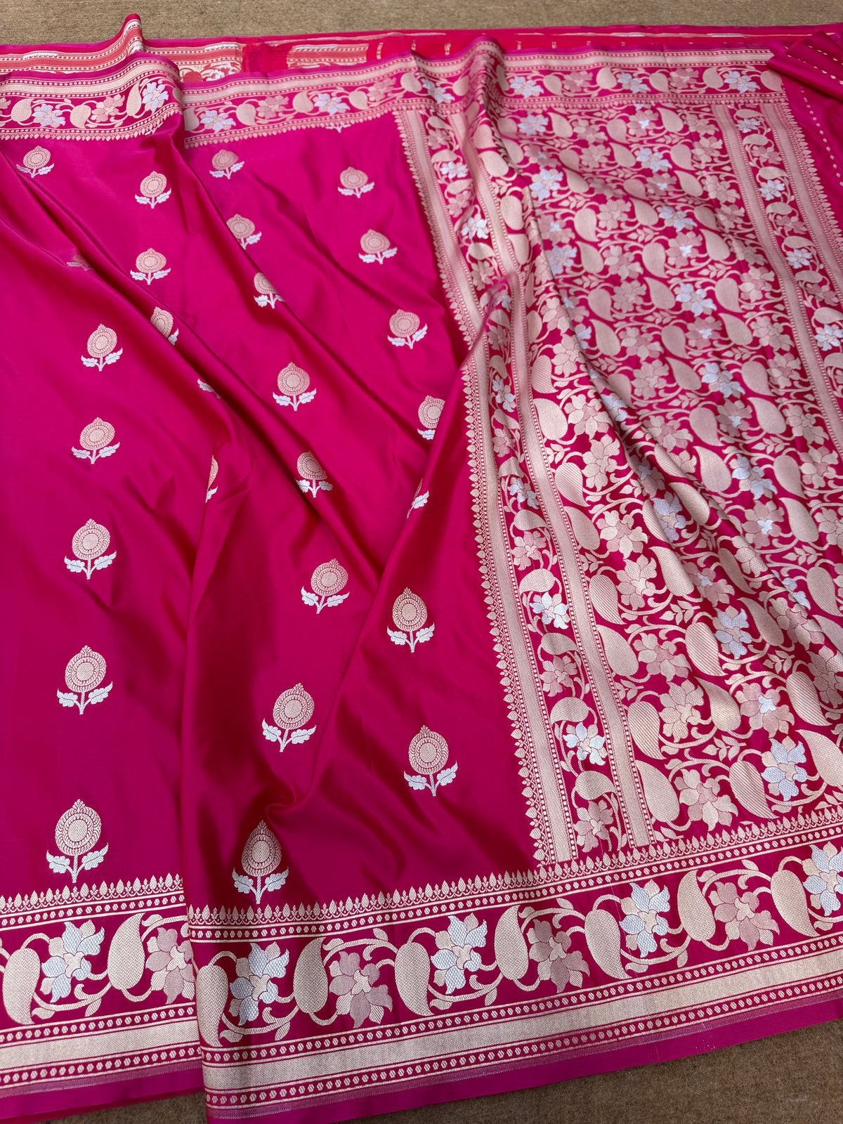 Banarasi mashru katan silk saree - Mk115