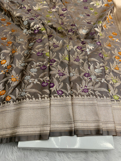 Premium tilfi mina Banarasi Mashru katan silk saree MK184