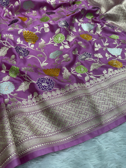 Premium Banarasi tilfi Mashru katan silk saree MK194