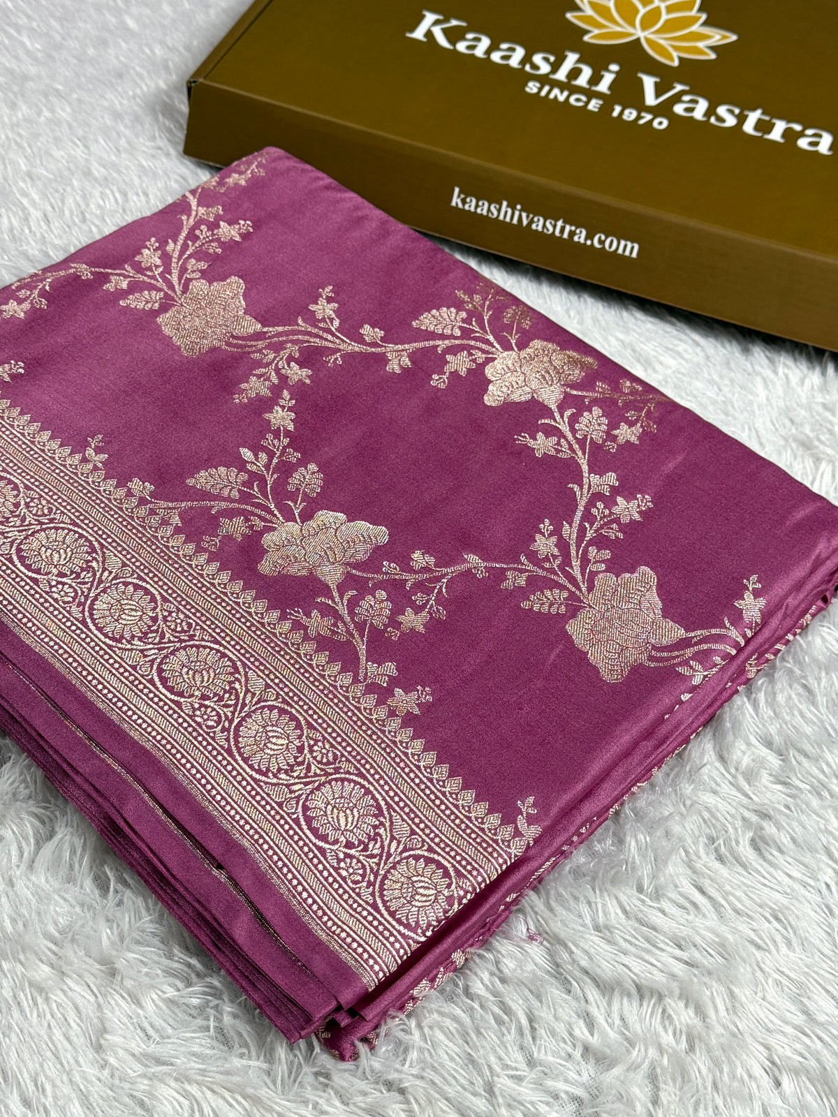 Onion pink Banarasi Mashru katan silk saree MK240