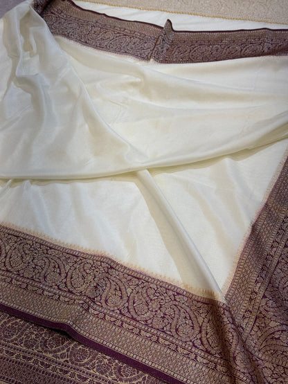 Banarasi crep georgette silk saree CR116