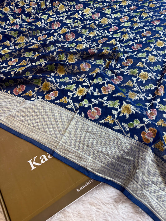 Premium Banarasi pure viscos georgette silk saree BPV101