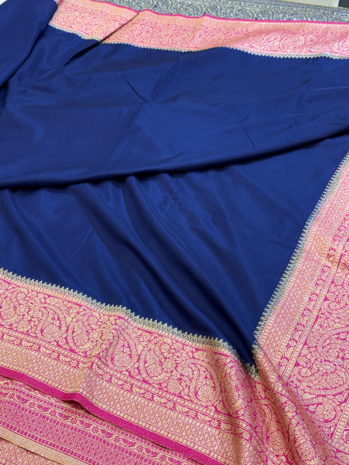 Banarasi crep georgette silk saree CR116