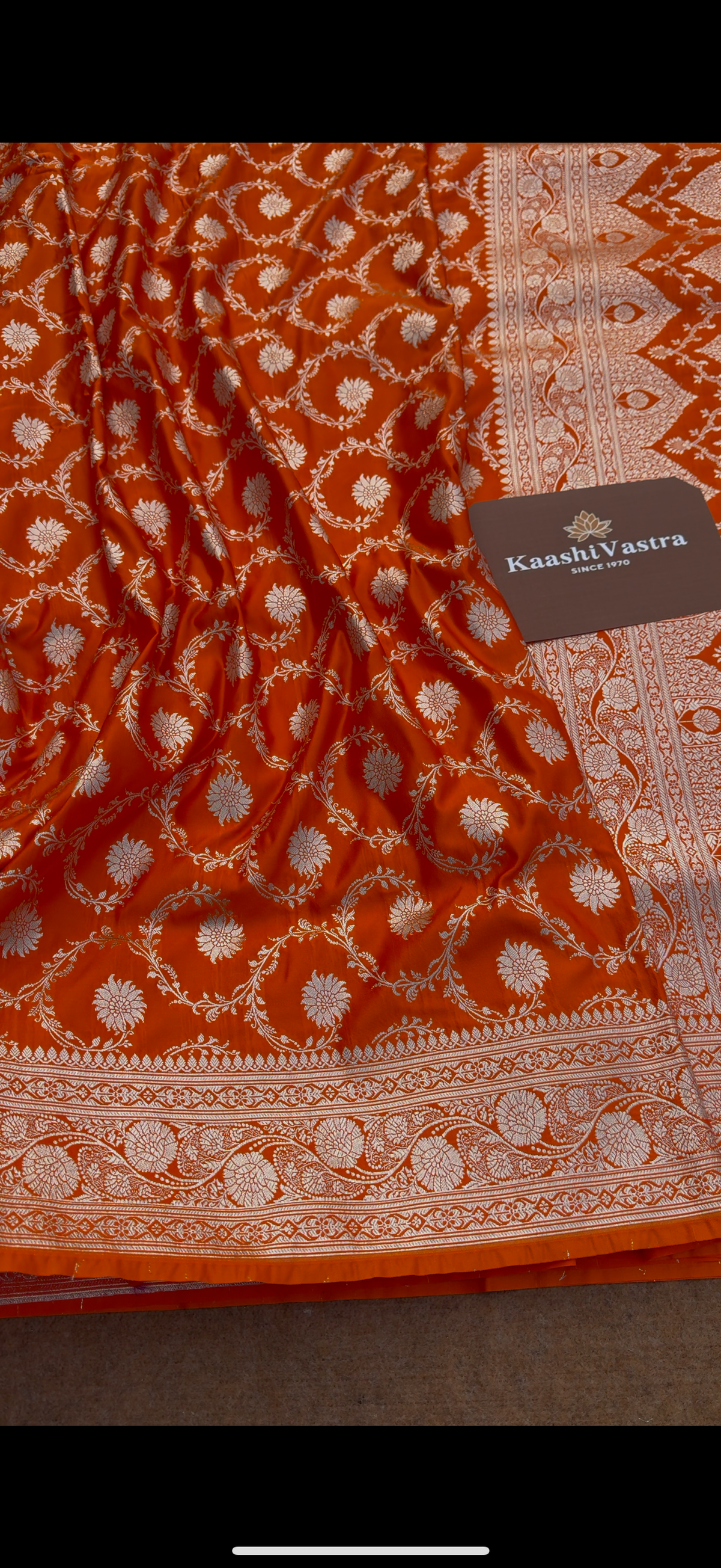 BANARASI MASHRU KATAN SILK SAREE.                                             MK111