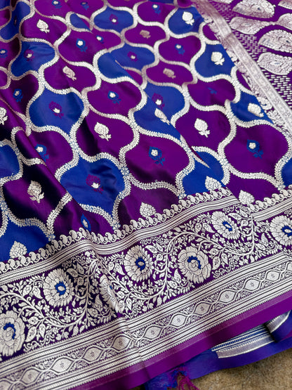 Banarasi mashru katan silk saree.     MK106