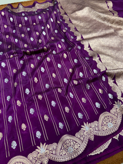 Banarasi katan georgette silk saree RM101