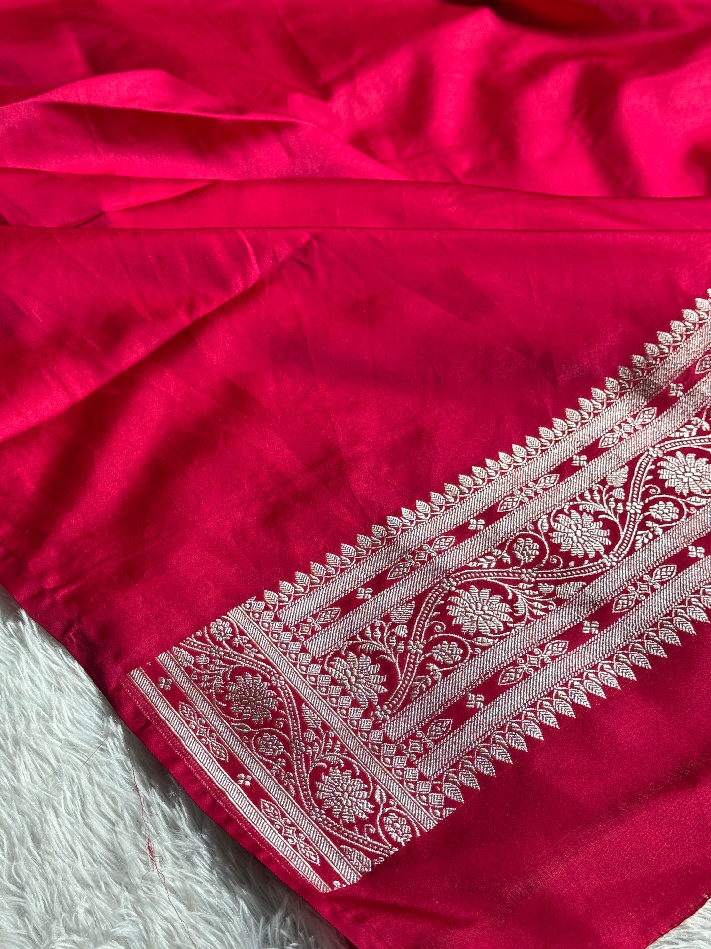 Pink color premium Banarasi Mashru katan silk saree MK236