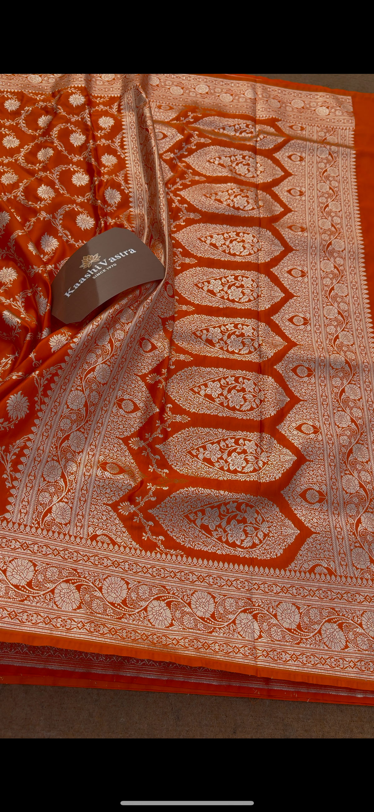 BANARASI MASHRU KATAN SILK SAREE.                                             MK111